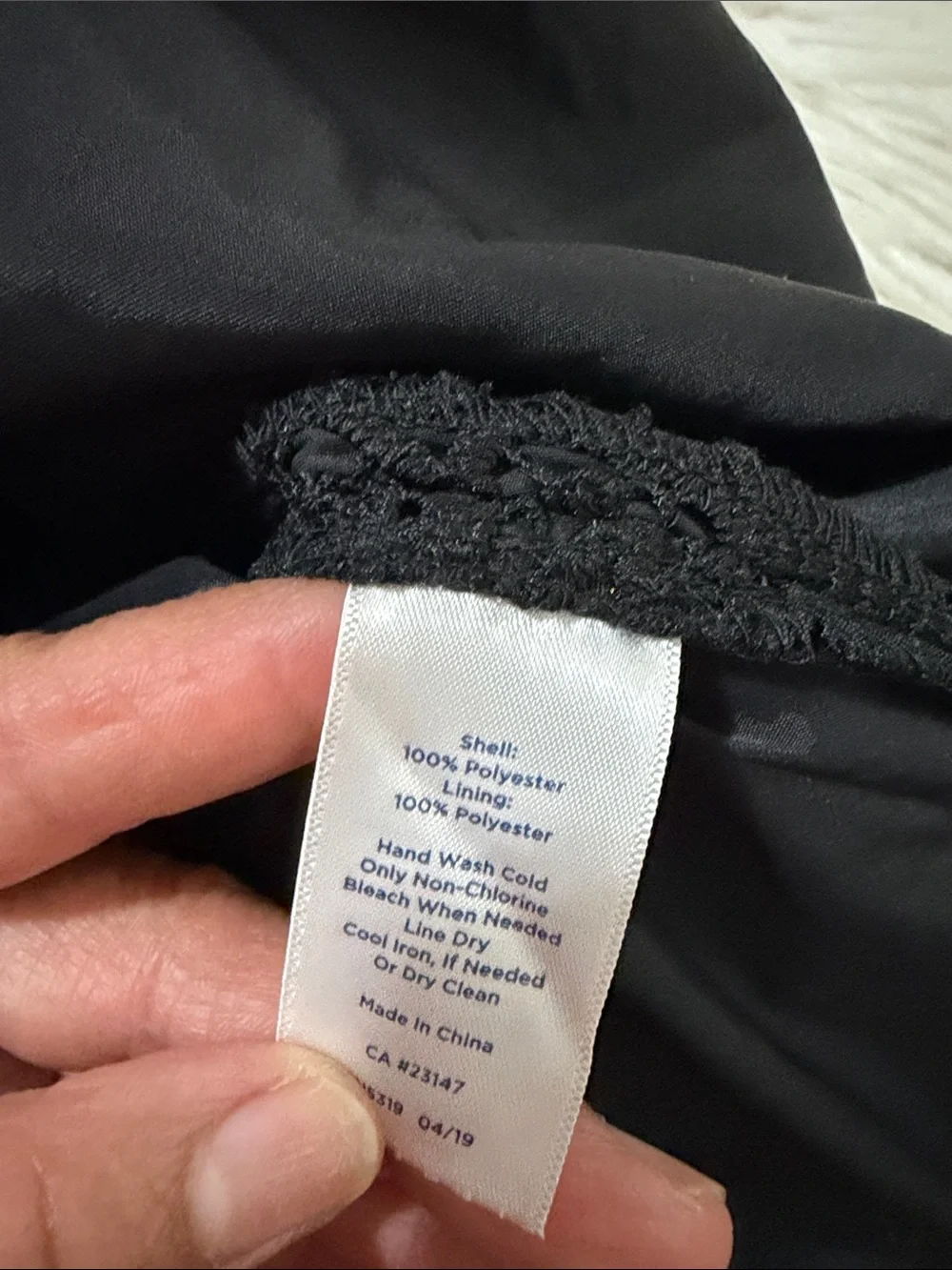 Talbots Black Lace Crochet Circle Skirt Size 12 - Picture 6 of 9